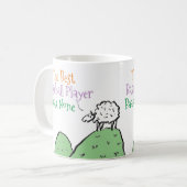 Sheep Design Best Baseball Player Coffee Mok (Voorkant links)