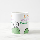 Sheep Design Best Baseball Player Coffee Mok (Center)