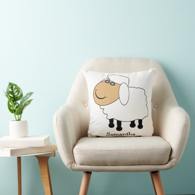 Sheep Design Personalised Kussen (Stoel)