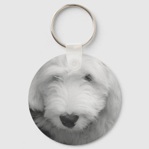 Sheep Dog Foto Sleutelhanger