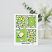 Sheep Etiquette Briefkaart (Staand voorkant)