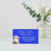 Sheep Face Custom Garen Fiber Craft Shop Visitekaartje (Staand voorkant)