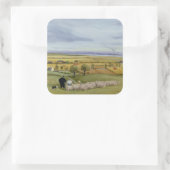 Sheep Farmer Isle of Sheppey Vierkante Sticker (Tas)