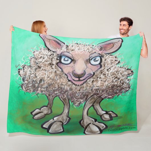 Sheep Fleece Blanket Deken (In situ)
