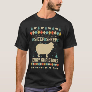 SHEEP Funny Lelijke Kersttrui  Retro T-shirt