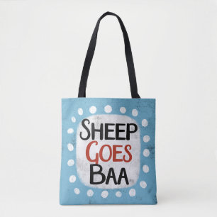 Sheep Goes Baa Canvas tas