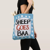 Sheep Goes Baa Canvas tas (Dichtbij)