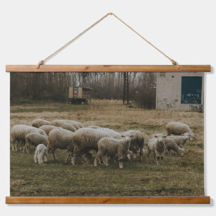 Sheep Herd Hangend Wandkleed
