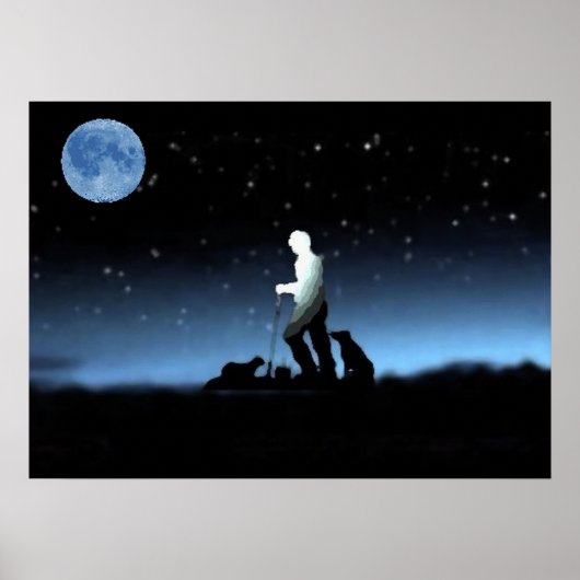 "Sheep Herder Blue"~Poster Poster (Voorkant)