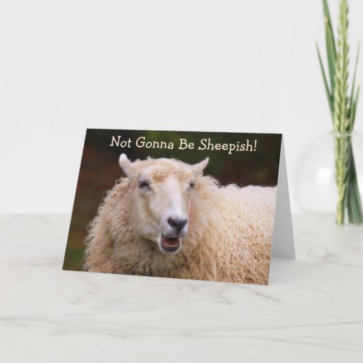 Sheep Joke Pun Birthday Card Kaart (Voorkant)