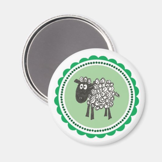 Sheep Magnet Magneet (Voorkant / Achterkant)