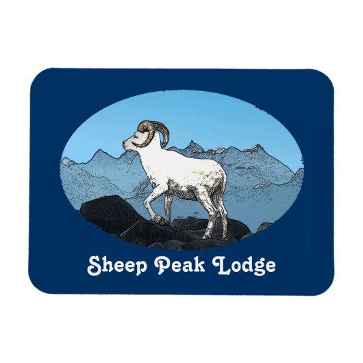 Sheep Peak Lodge Magneet (Horizontaal)