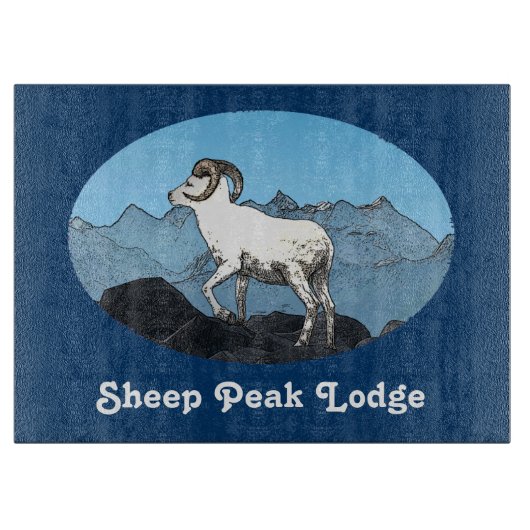 Sheep Peak Lodge Snijplank (Voorkant)