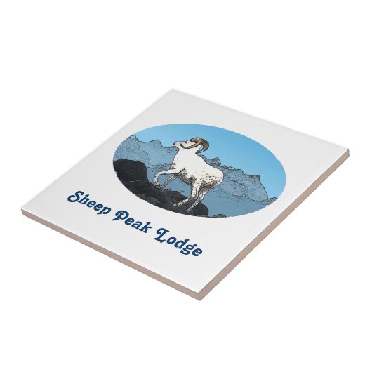 Sheep Peak Lodge Tegeltje (Zijkant)