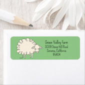 Sheep Return-adreslabel Etiket (Insitu)