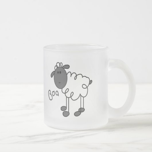 Sheep Says Baa Tshirts en Gifts Matglas Koffiemok (Rechts)