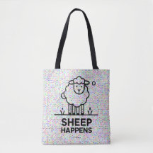 SHEEP SE PRODUIT Sac fourre-tout tout-sur-impressi