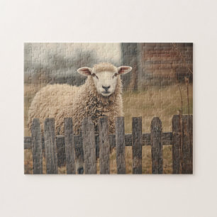Sheep Sepia Legpuzzel