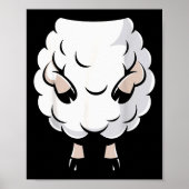 Sheep Shirt Adult Kids Men Women Lamb Sheep Costum Poster (Voorkant)