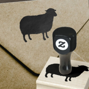 Sheep Silhouette Rubberstempel