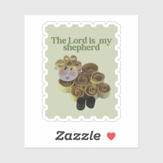 Sheep stamp sticker christian (Vel)
