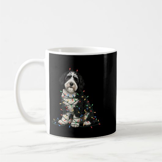 Sheepadoodle Christmas I'm Fine Everything Is Fine Koffiemok (Links)