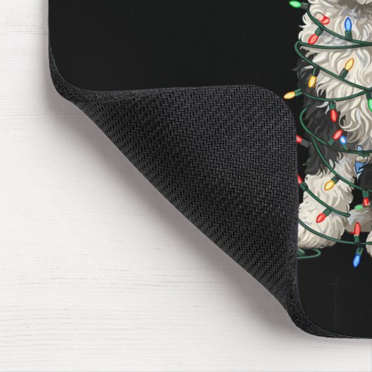 Sheepadoodle Christmas I'm Fine Everything Is Fine Muismat (Hoek)