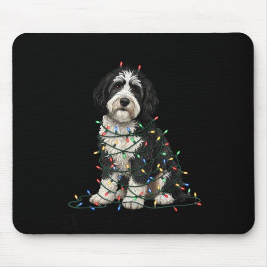 Sheepadoodle Christmas I'm Fine Everything Is Fine Muismat (Voorkant)