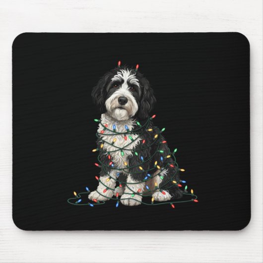Sheepadoodle Christmas I'm Fine Everything Is Fine Muismat (Voorkant)