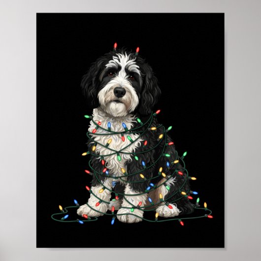 Sheepadoodle Christmas I'm Fine Everything Is Fine Poster (Voorkant)
