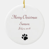 Sheepadoodle Kerstversiering Keramisch Ornament (Achterkant)
