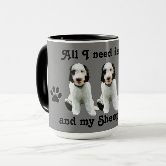 Sheepadoodle Mok (Voorkant links)
