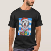 Sheepadoodle Schattige Hond Sinterklaas Kerstmis X T-shirt (Voorkant)