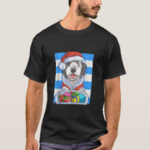 Sheepadoodle Schattige Hond Sinterklaas Kerstmis X T-shirt