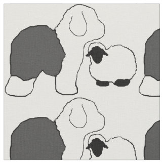 Sheepdog en sheepepsheep stof