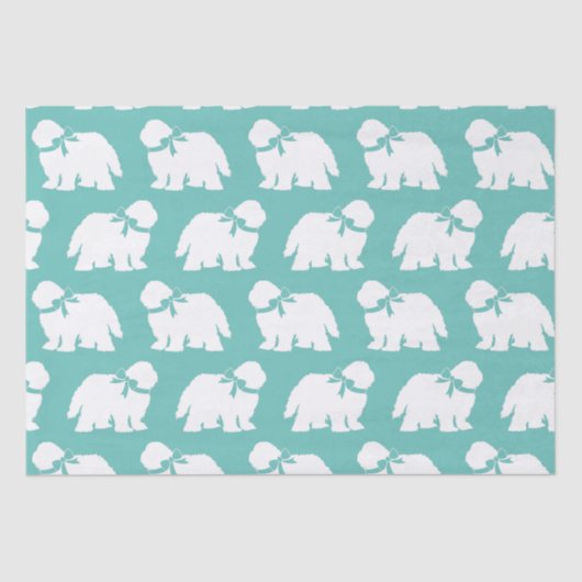 Sheepdog Puppy Old English Sheep Dog Tissuepapier (Voorkant)