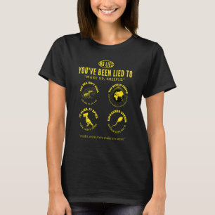 Sheeple liegt samenzwering t-shirt