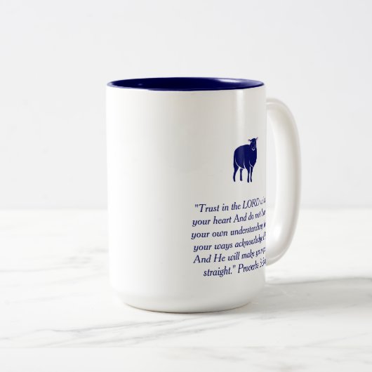 SheepsFaith, Mug de café à deux tons (Devant droit)