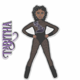 Sheer Black Spark  Dancer #1 Sticker