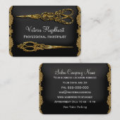 Sheer Hazelhurst Double Scissor Round Visitekaartje (Voorkant / Achterkant)