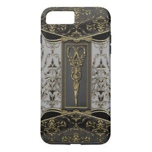 Sheer Hazlehurst Antiqued Scissors VII iPhone 8 Plus / 7 Plus Hoesje