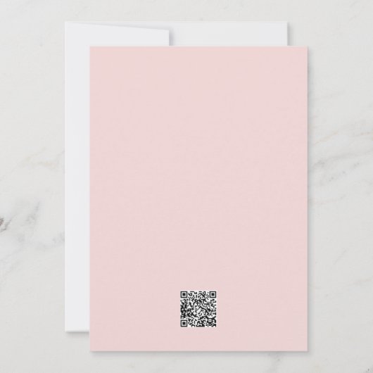 Sheer Poinsettia Lace Blush Invitation (Dos)