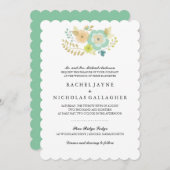 Sheer Summer Flowers | Bruiloft Kaart (Voorkant / Achterkant)