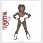 Sheer White Spark Dancer #1 Sticker (Feuille)