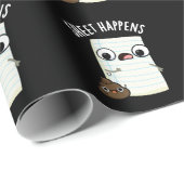 Sheet Happens Funny Paper Pun Dark BG Cadeaupapier (Rol Hoek)