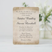 Sheet Music Wedding Uitnodiging (Staand voorkant)