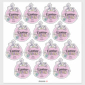 Sheet of 14 Easter Stickers Cupcake Toppers (Feuille)