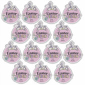 Sheet of 14 Easter Stickers Cupcake Toppers (Devant)