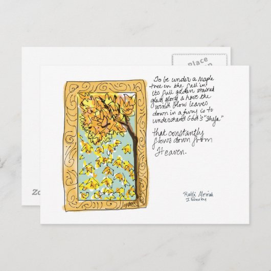 Shefa Briefkaart (Voorkant / Achterkant)