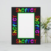 Sheffey Bold Rainbow Fonts Briefhoofd (Staand voorkant)